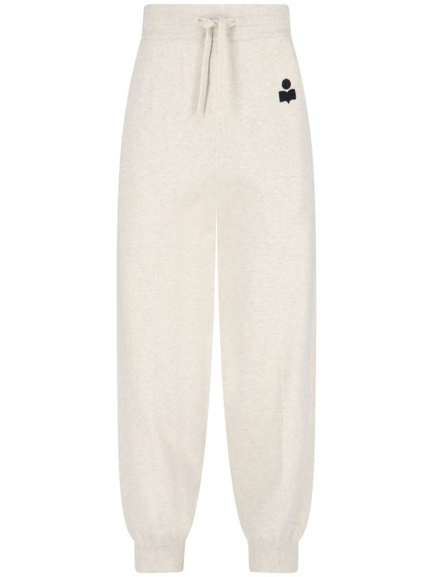 Kira Logo Track Pants Light Grey - ISABEL MARANT ETOILE - BALAAN 2