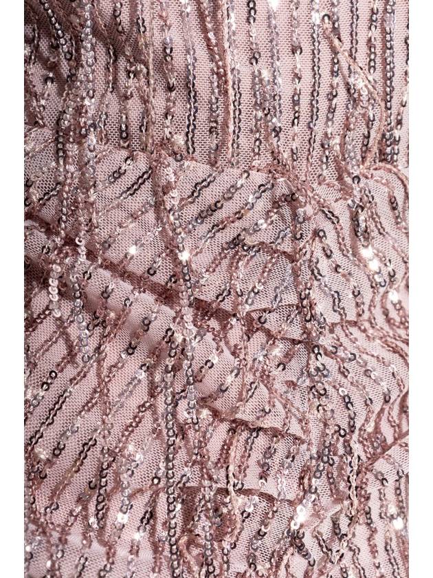 ROTATE Dress With Fringes And Shimmering Sequins, Women's, Pink - ROTATE - BALAAN 5