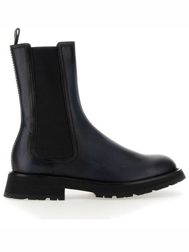 Leather Chelsea Boots Black - ALEXANDER MCQUEEN - BALAAN 3