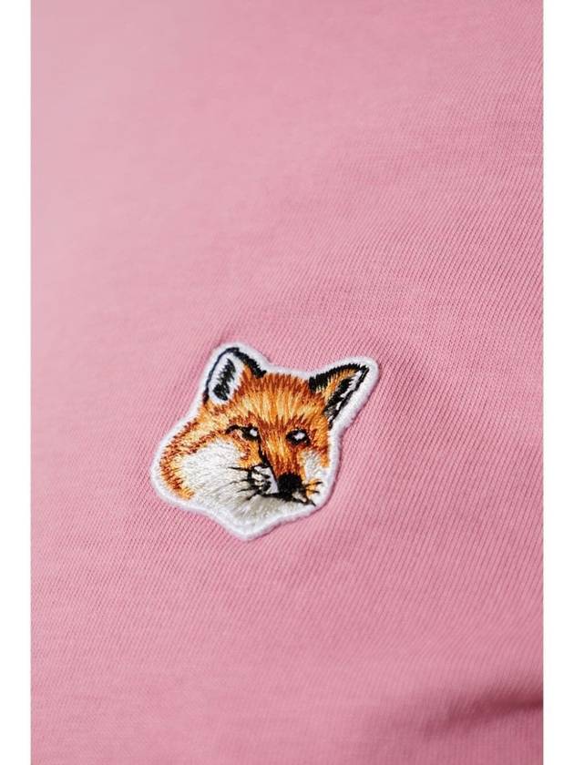 Fox Head Patch Regular Short Sleeve T-Shirt Pink - MAISON KITSUNE - BALAAN 4