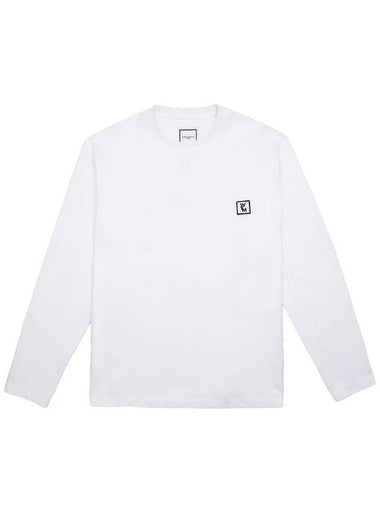 Cotton Back Logo Long Sleeve T-Shirt White - WOOYOUNGMI - BALAAN 1