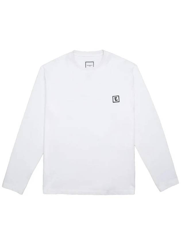 Cotton Back Logo Long Sleeve T-Shirt White - WOOYOUNGMI - BALAAN 1