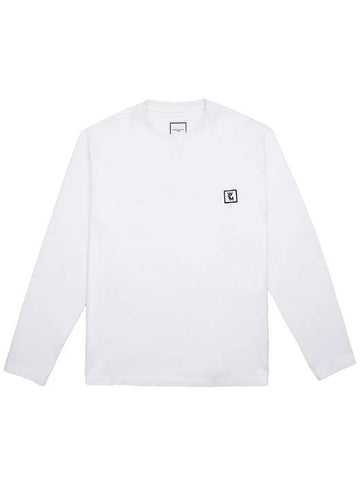 Cotton Back Logo Long Sleeve T-Shirt White - WOOYOUNGMI - BALAAN 1