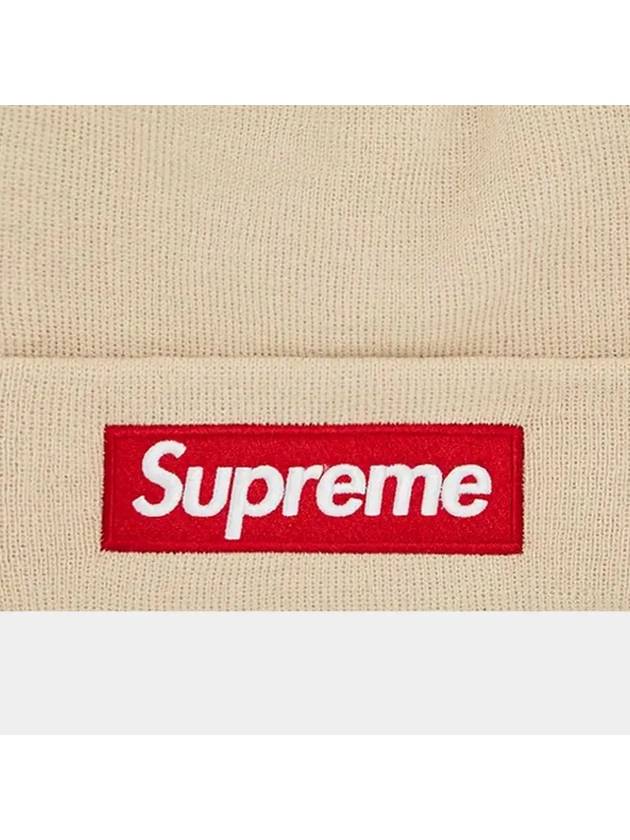 Box Logo Beanie Stone - SUPREME - BALAAN 4