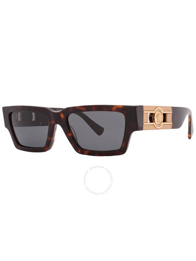 Versace Dark Grey Rectangular Unisex Sunglasses VE4459 108/87 54 - VERSACE - BALAAN 3