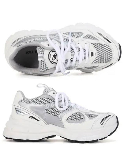 Marathon Runner Low Top Sneakers White Silver - AXEL ARIGATO - BALAAN 2