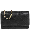 Fleming Soft Chain Long Wallet Bag Black - TORY BURCH - BALAAN 4