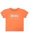 Logo Printing Short Sleeve T-Shirt Orange - KENZO - BALAAN 2