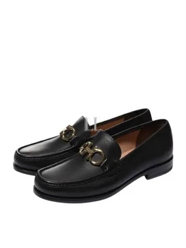 Rolo Gancini Loafers Black - SALVATORE FERRAGAMO - BALAAN 2