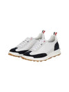 Fine Kid Suede Tech Runner Sneaker Navy - THOM BROWNE - BALAAN 2