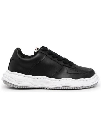 Wayne OG Sole Leather Low Top Sneakers Black - MIHARA YASUHIRO - BALAAN 2