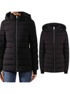 Women's New Bridge Goose Down Hoodie Padding Black - BURBERRY - BALAAN 2