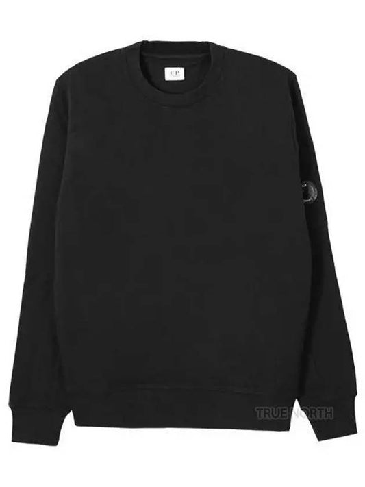 Diagonal Raised Fleece Sweatshirt Black - CP COMPANY - BALAAN 2