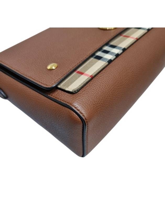 80211111 Brown Vintage Check Note Crossbag - BURBERRY - BALAAN 6