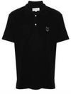 Bold Fox Head Patch Comfort Polo Shirt Black - MAISON KITSUNE - BALAAN 2