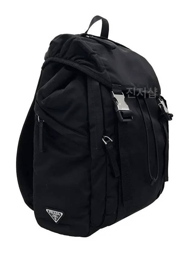 Triangle Logo Tesuto Nylon Backpack Black - PRADA - BALAAN 7