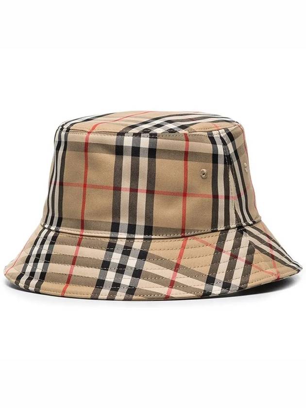 Vintage Check Technical Bucket Hat Beige - BURBERRY - BALAAN 4