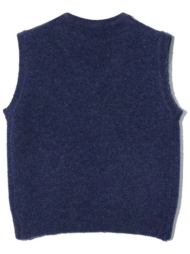 V-neck women’s knit vest NAVY - 20THHOLE - BALAAN 2