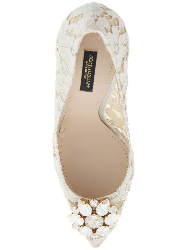 Lace Bellucci Pumps Heel White - DOLCE&GABBANA - BALAAN 3