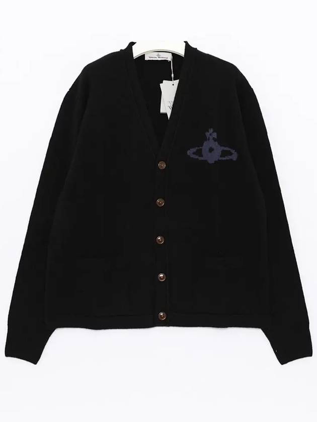 Alex Sphere Intarsia Cardigan Black - VIVIENNE WESTWOOD - BALAAN 4