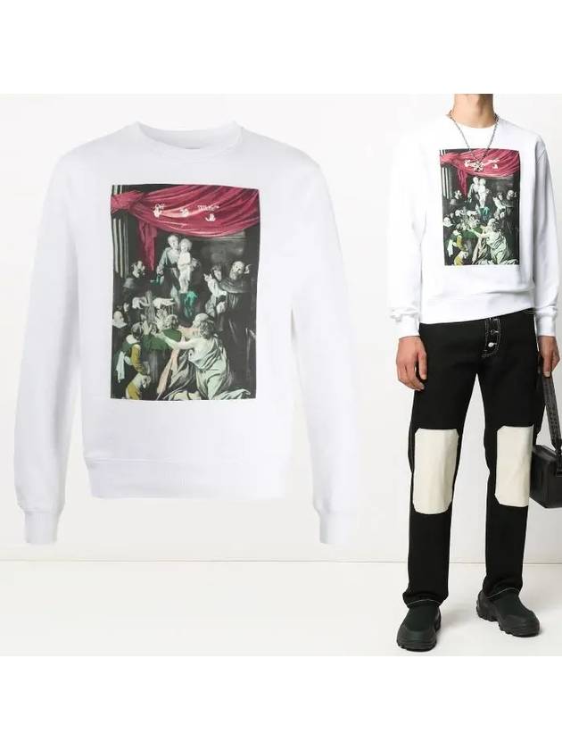 Caravaggio painting logo sweatshirt - OFF WHITE - BALAAN 2