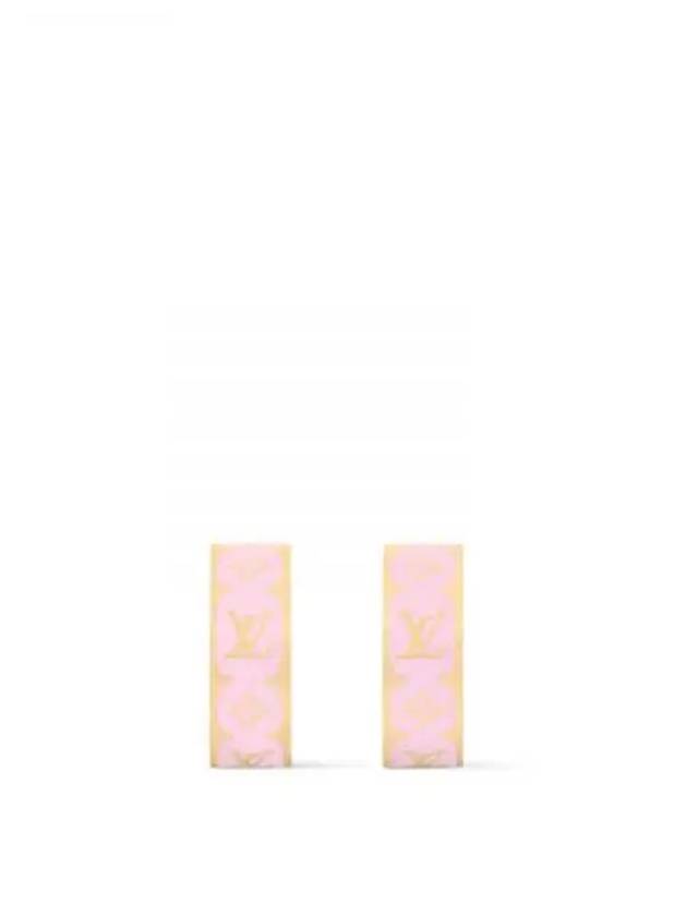 Nanogram Enamel Earrings Pink - LOUIS VUITTON - BALAAN 2