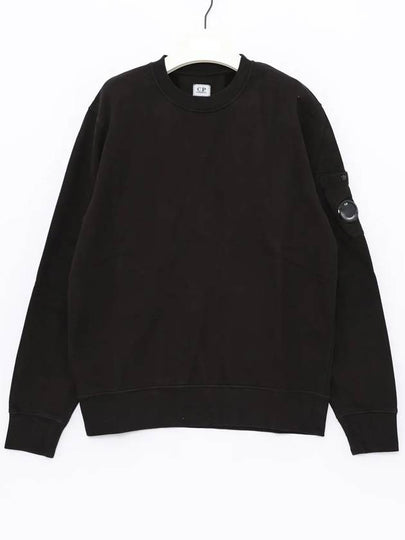 Lens Wappen Cotton Sweatshirt Black - CP COMPANY - BALAAN 2