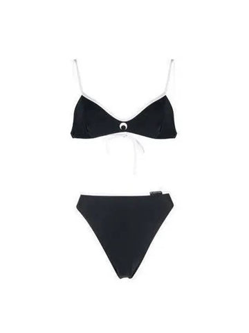 Women s Active Jersey Bikini Swimwear Black T344WJERPA0002 - MARINE SERRE - BALAAN 1