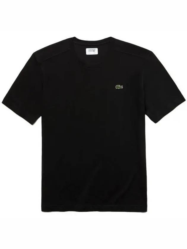 Men's Small Logo Sports Breathable Short Sleeve T-Shirt Black - LACOSTE - BALAAN 2