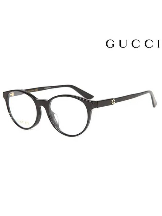 Eyewear Round Acetate Glasses Black - GUCCI - BALAAN.