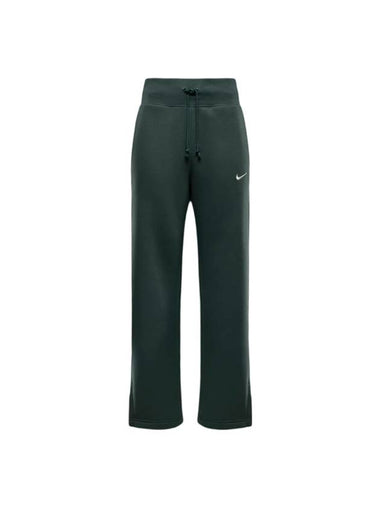 Phoenix Fleece High Waist Wide Pants Vintage Green - NIKE - BALAAN 1