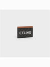 Triomphe Canvas Logo Card Wallet Tan - CELINE - BALAAN 3