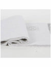 Bicolor Wool Cashmere Muffler White Light Grey - LOEWE - BALAAN 5