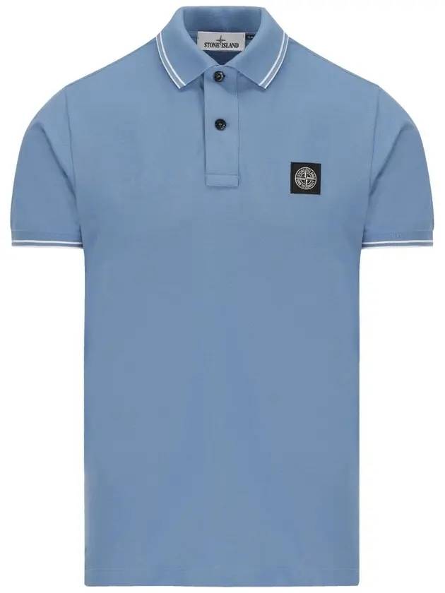 Logo Patch Classic PK T-Shirt Blue - STONE ISLAND - BALAAN.