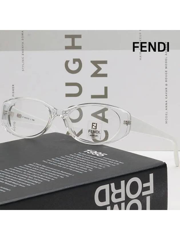 Eyewear Acetate Eyeglasses Grey - FENDI - BALAAN 3