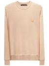 Face Patch Sweatshirt Powder Pink - ACNE STUDIOS - BALAAN 2