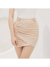 Golf Wear Tulip Line Shirring Skirt Beige - J JANE - BALAAN 1