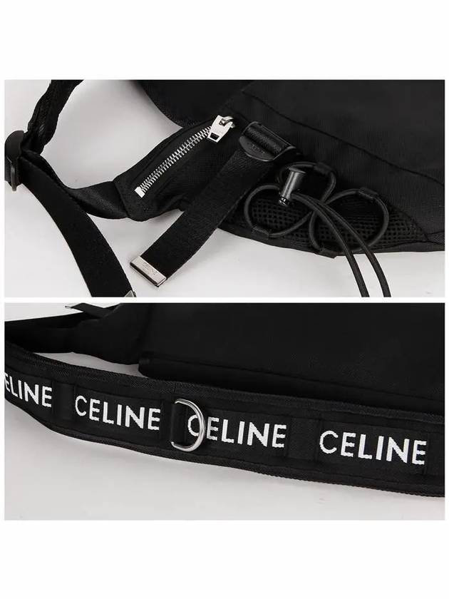 Logo Print Small Nylon Belt Bag Black - CELINE - BALAAN 5