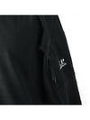 Men's Logo Pocket Sweatshirt Black - CP COMPANY - BALAAN.
