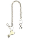 Heart Logo Chain Key Holder Yellow - AMI - BALAAN 1