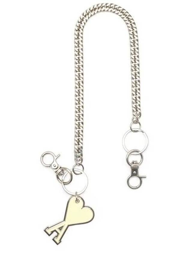 Heart Logo Chain Key Holder Yellow - AMI - BALAAN 1