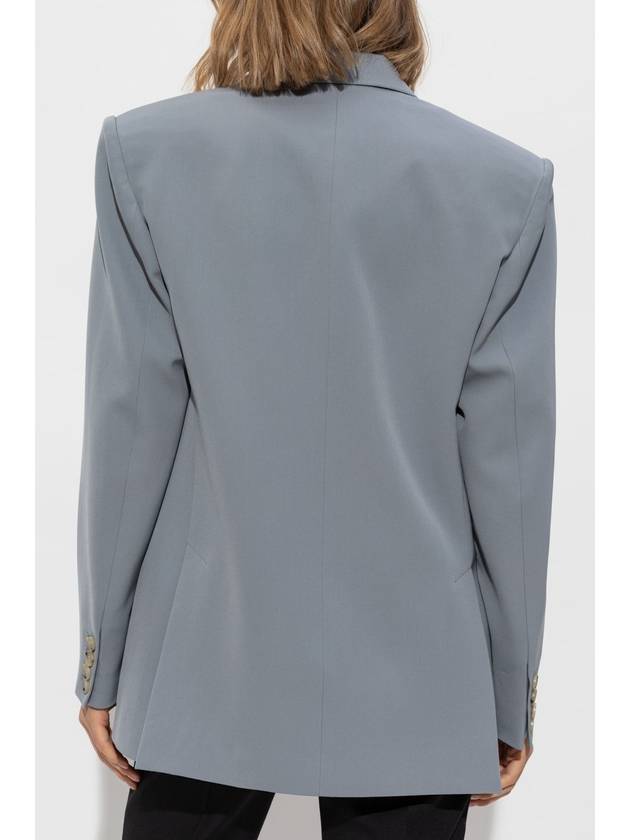 Stella McCartney Double-breasted Blazer, Women's, Grey - STELLA MCCARTNEY - BALAAN 4