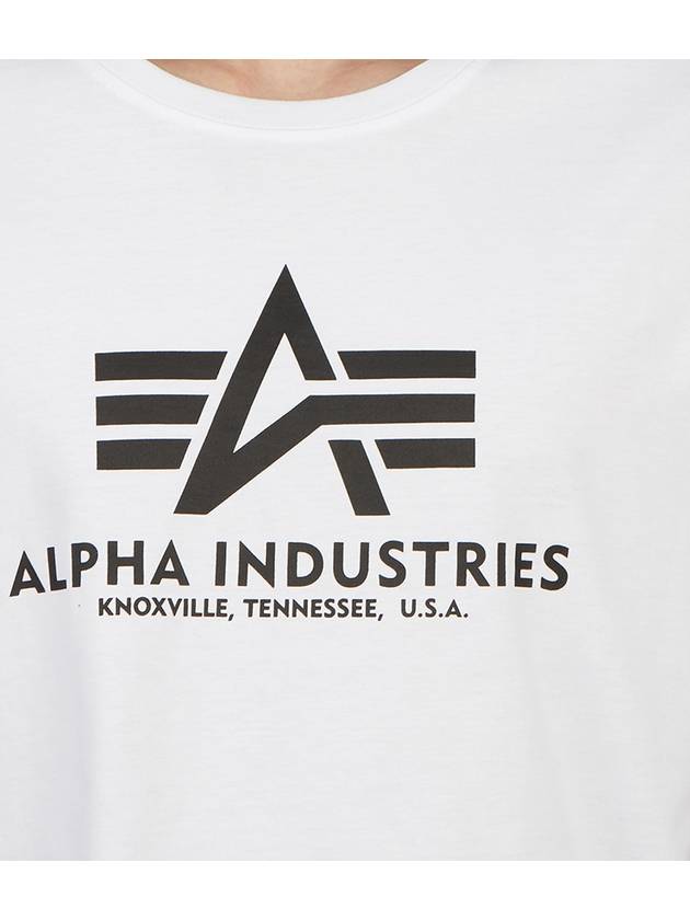 Logo Short Sleeve T-Shirt White - ALPHA INDUSTRIES - BALAAN 9