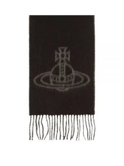 ORB Logo Muffler Black - VIVIENNE WESTWOOD - BALAAN 2