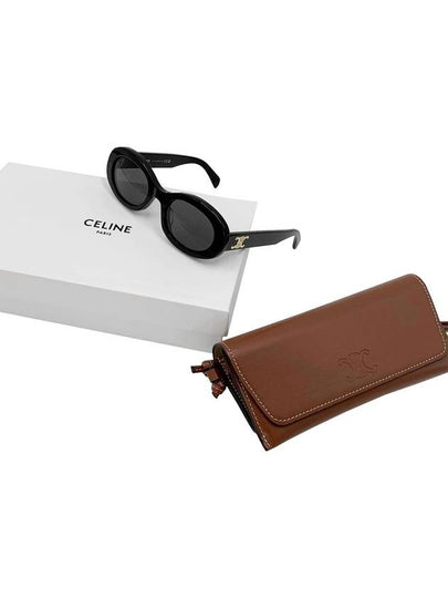 Eyewear Triomphe 01 Acetate Sunglasses Black - CELINE - BALAAN 2