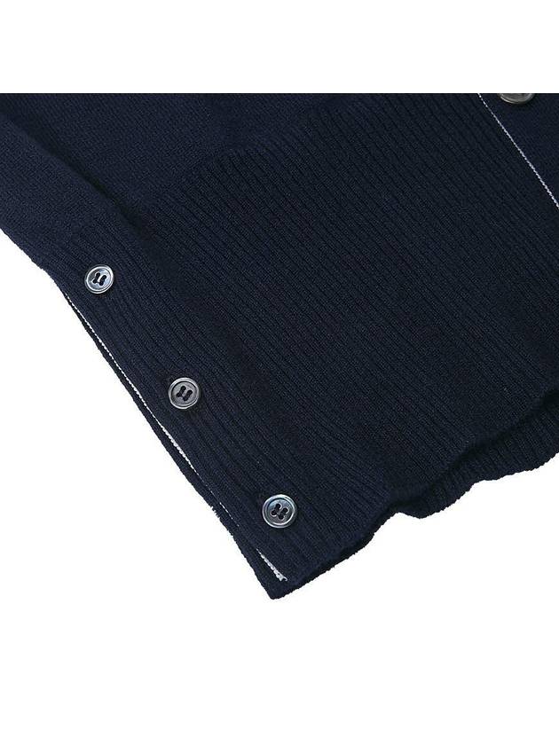 Men's Diagonal Classic Cashmere Cardigan Navy - THOM BROWNE - BALAAN 10