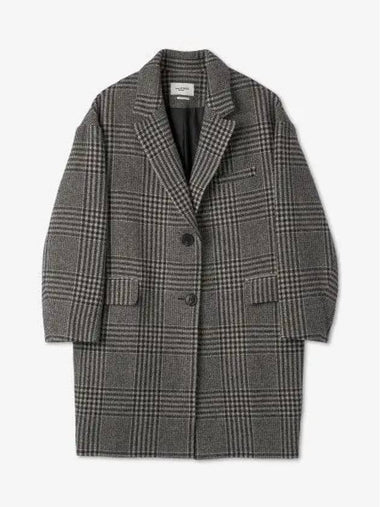 Limiza Check Pattern Coat Gray MA099922A084EECBK - ISABEL MARANT - BALAAN 1