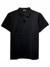 8A73000 84673 999 Cotton Polo TShirt Black Men's TShirt TSH - MONCLER - BALAAN 1