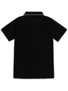 Cold Cooling PK Zip-up Short Sleeve T-Shirt Black MCSS24ST1BK - MACKY - BALAAN 3