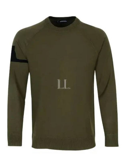 Men's Gusten Knit Sweater Forest Green - J.LINDEBERG - BALAAN 2